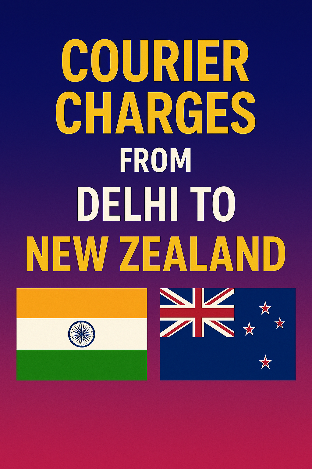 India To New Zealand Courier Charges