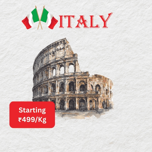 Courier Charges From italy